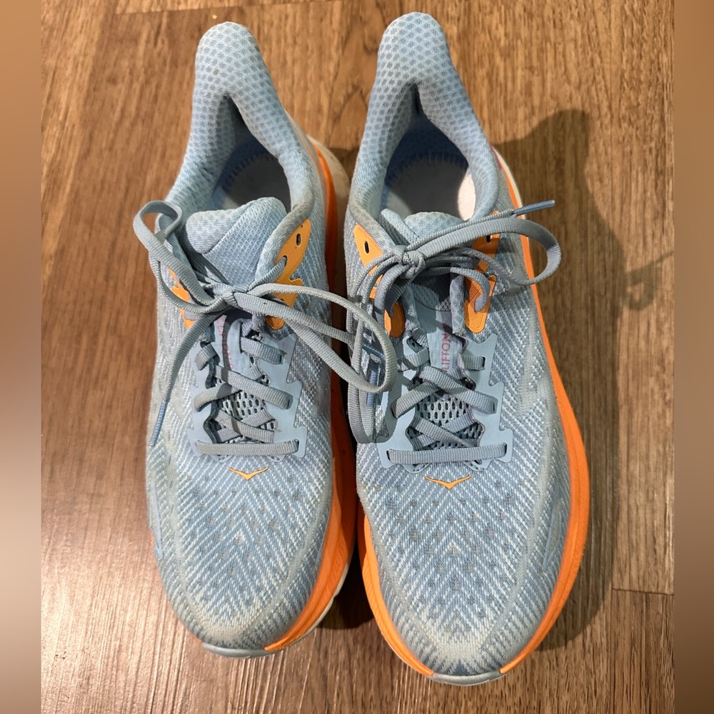 HOKA blue sneakers size 9.5 - Picture 2 of 6